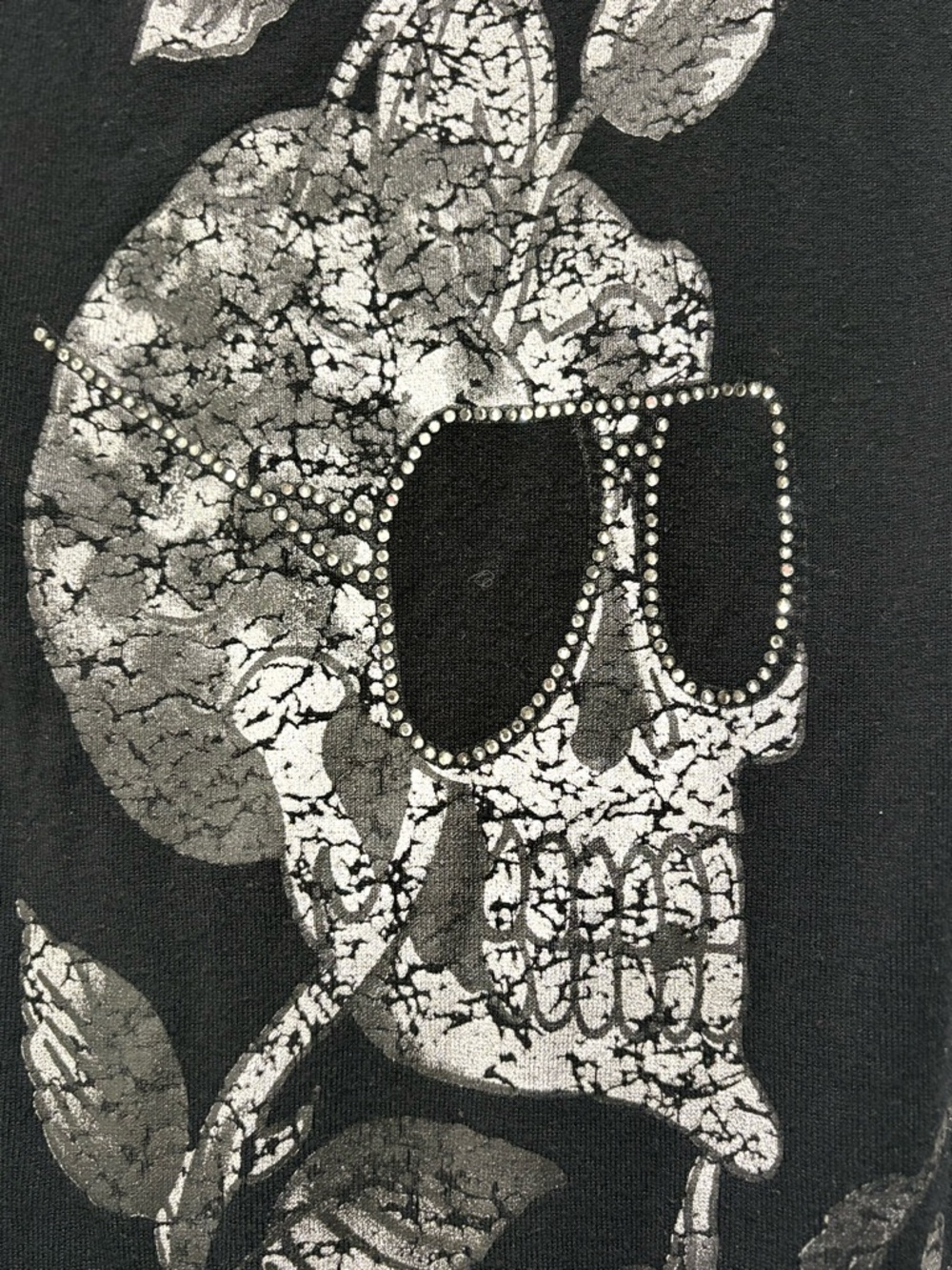 Ed Hardy Christian Audigier Y2K Skull Rhinestone Hooded Dress Women’s Small - Picture 7 of 8